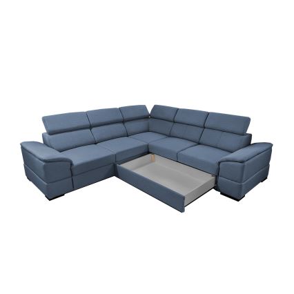 Suite lounge universale pieghevole ad angolo con contenitore GRANADA blu