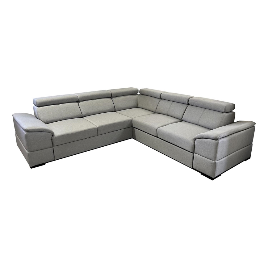 Suite lounge universale pieghevole ad angolo con contenitore GRANADA grigio