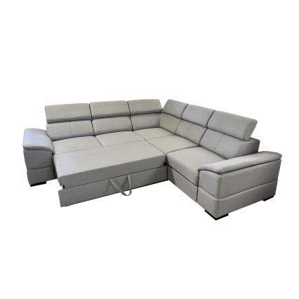 Suite lounge universale pieghevole ad angolo con contenitore GRANADA grigio