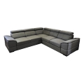 Suite lounge universale pieghevole ad angolo con contenitore GRANADA grigio scuro