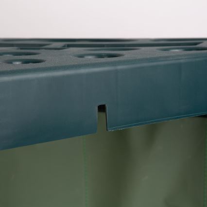 Supporto angolare per attrezzi da giardino 43x43x59 cm verde