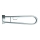 Supporto con staffa 10,3x25,3 cm acciaio inossidabile/argento
