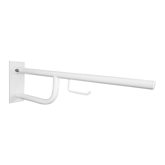Supporto con staffa 10x25 cm bianco