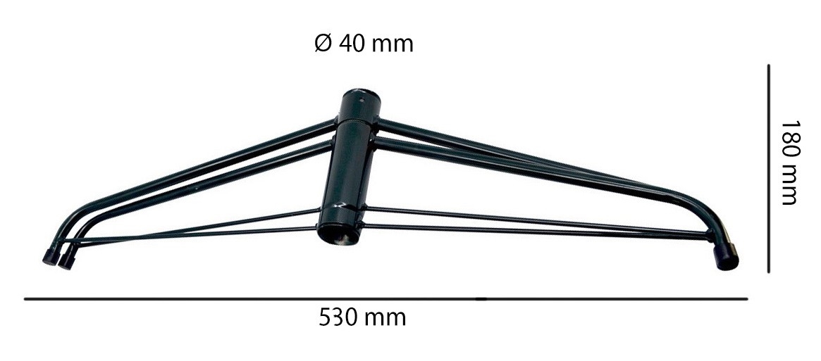 Supporto in metallo per albero di Natale con diametro 40mm | Luciamo