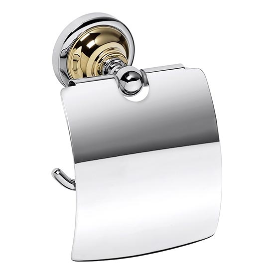 Supporto per carta 14x15 cm, finitura argento/oro