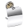 Supporto per carta 14x15 cm, finitura argento/oro