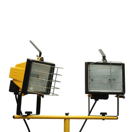 Supporto per faretti 180 cm giallo