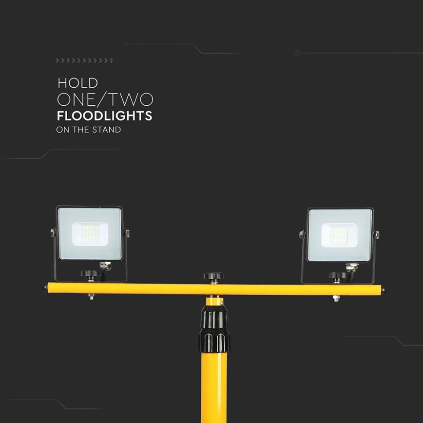 Supporto per faretti 180 cm giallo