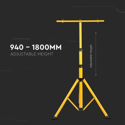 Supporto per faretti 180 cm giallo