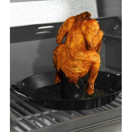 Supporto per griglia con padella per pollo 30 cm