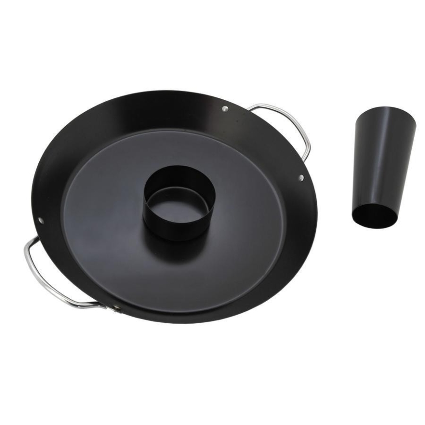 Supporto per griglia con padella per pollo 30 cm