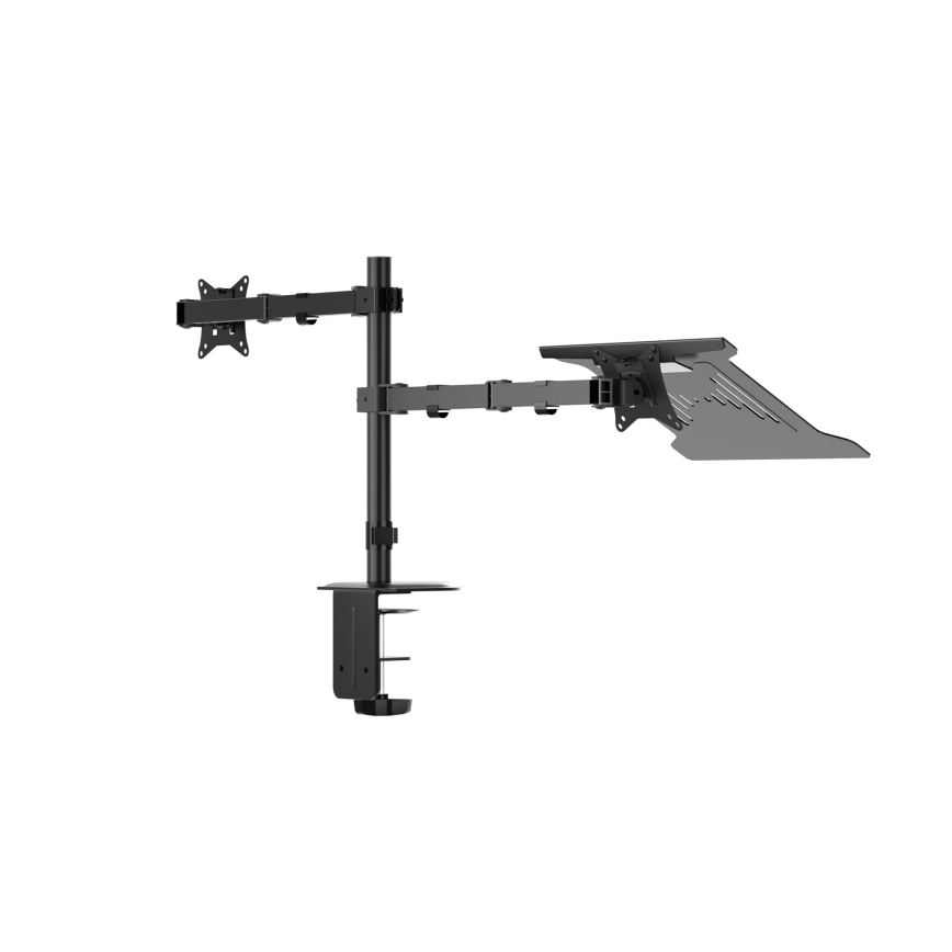 Supporto regolabile per monitor e laptop LEVANO nero