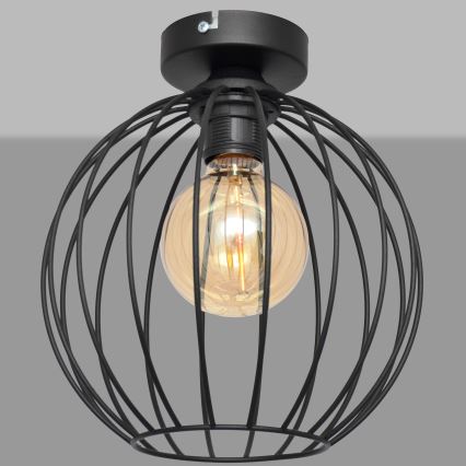 Surface-mounted lampadario MERCURE 1xE27/15W/230V d. 24 cm nero