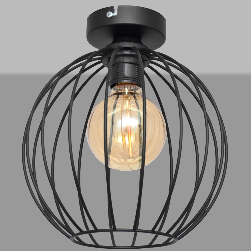 Surface-mounted lampadario MERCURE 1xE27/15W/230V d. 24 cm nero