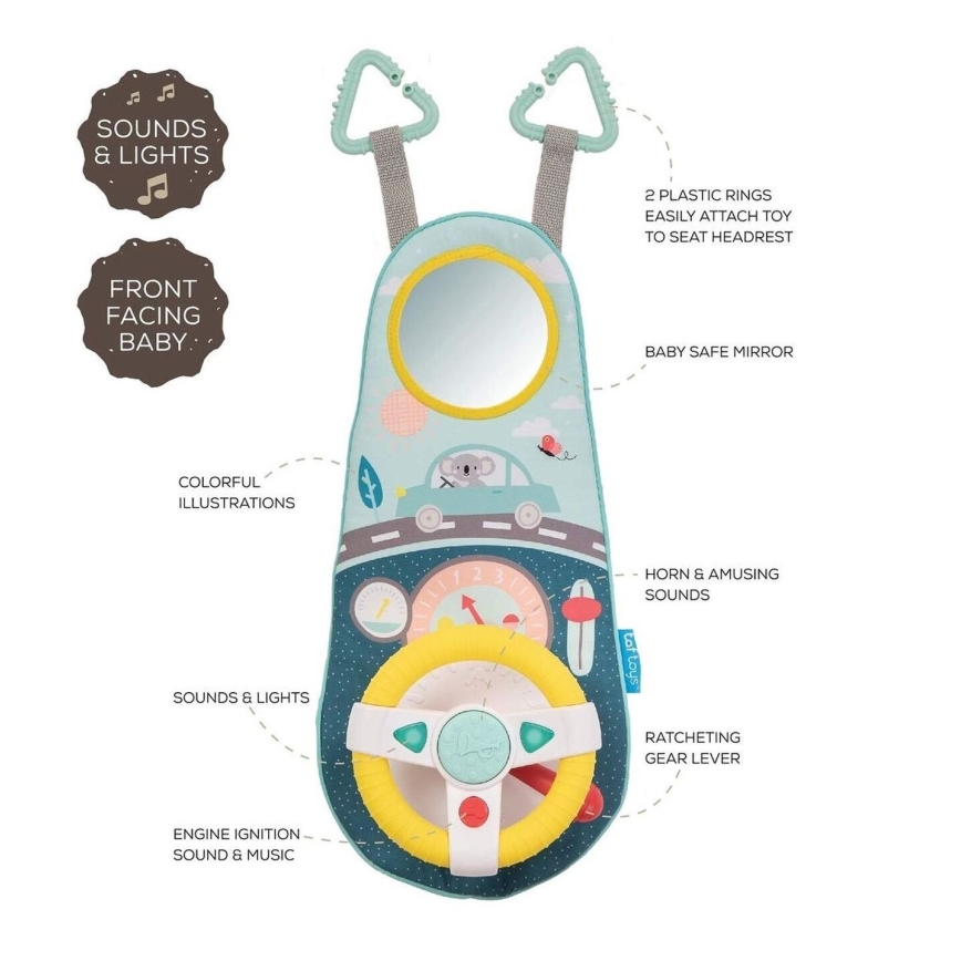 Taf Toys - Auto giocattolo con ruota Koala 2xAA