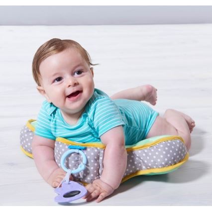 Taf Toys - Cuscino per l'ora del pancino TUMMY-TIME verde