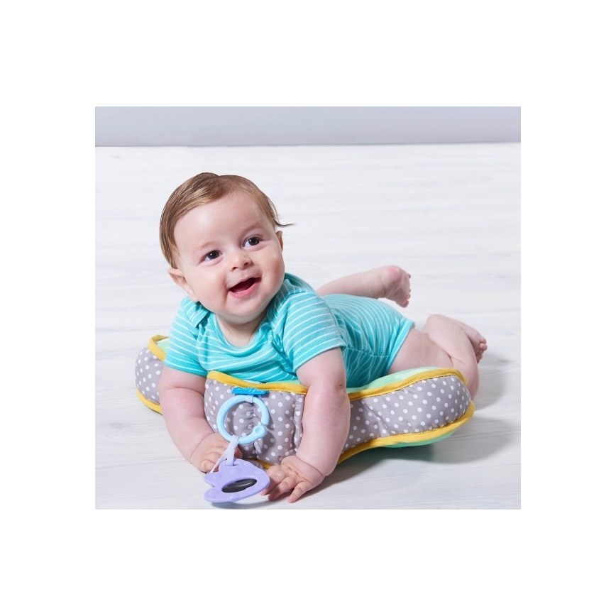 Taf Toys - Cuscino per l'ora del pancino TUMMY-TIME verde