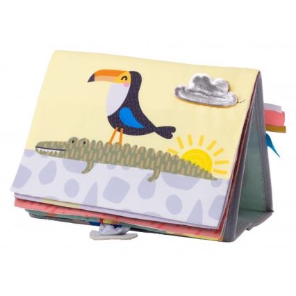 Taf Toys - Libro tessile per bambini con specchio della savana