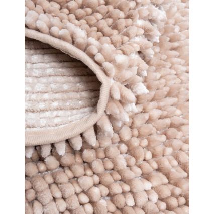 Tappetino da bagno antiscivolo CHENILLE 50x80 cm beige