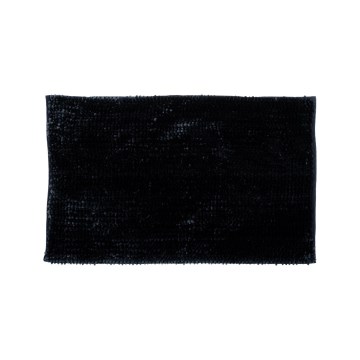 Tappetino da bagno antiscivolo CHENILLE 50x80 cm nero