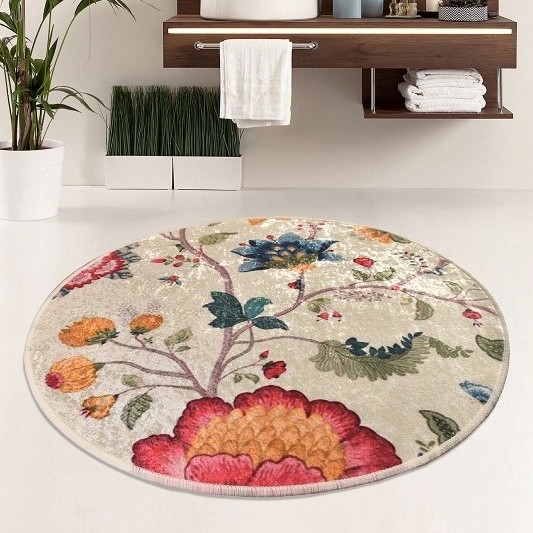 Tappetino da bagno ARYA diam. 100 cm multicolore