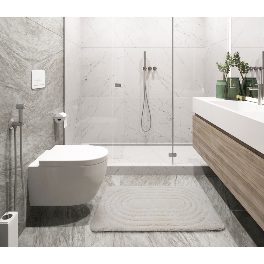 Tappetino da bagno CARMEN 50x80 cm color crema