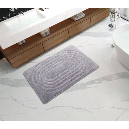 Tappetino da bagno CARMEN 50x80 cm grigio