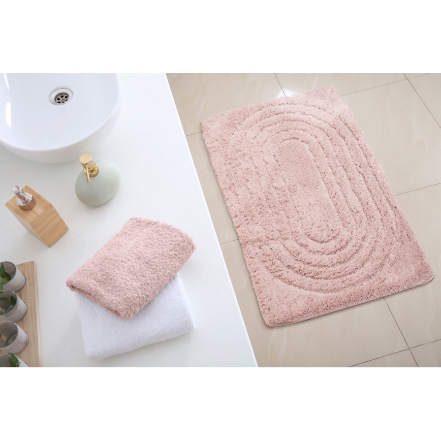Tappetino da bagno CARMEN 50x80 cm rosa