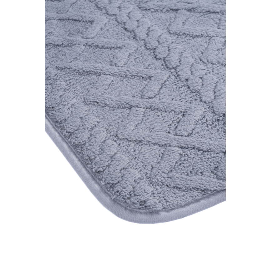 Tappetino da bagno NEW STYLE 3D 60x90 cm grigio chiaro