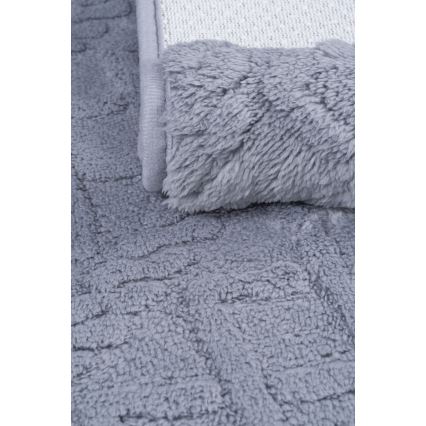Tappetino da bagno NEW STYLE 3D 60x90 cm grigio chiaro