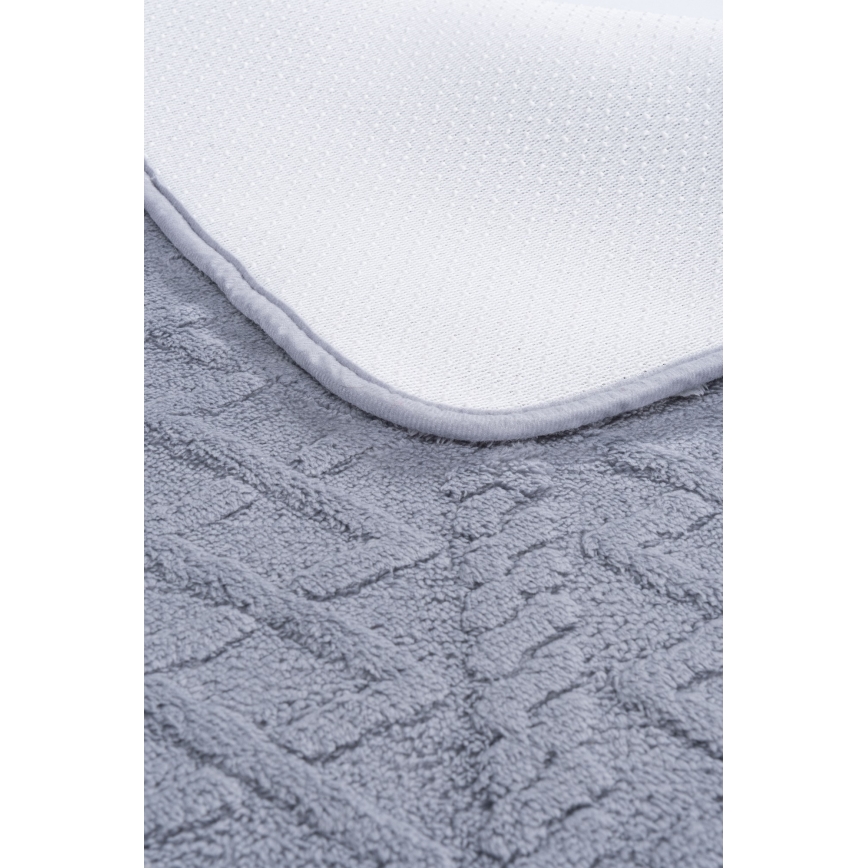 Tappetino da bagno NEW STYLE 3D 60x90 cm grigio chiaro