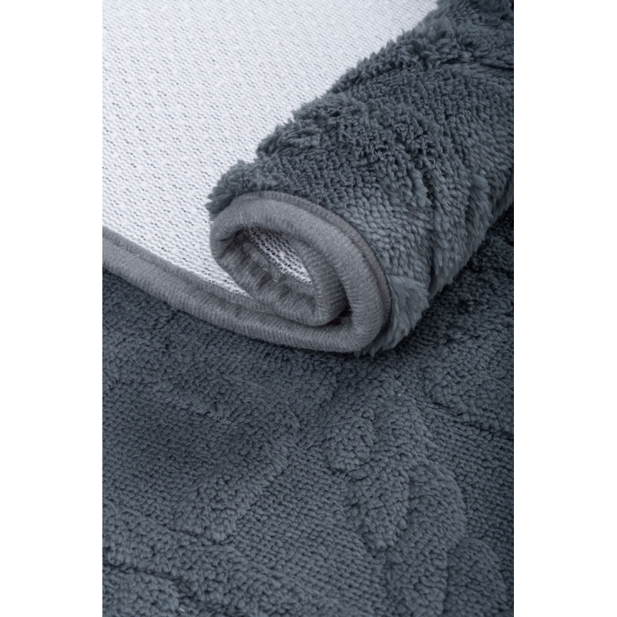 Tappetino da bagno NEW STYLE 3D 60x90 cm grigio