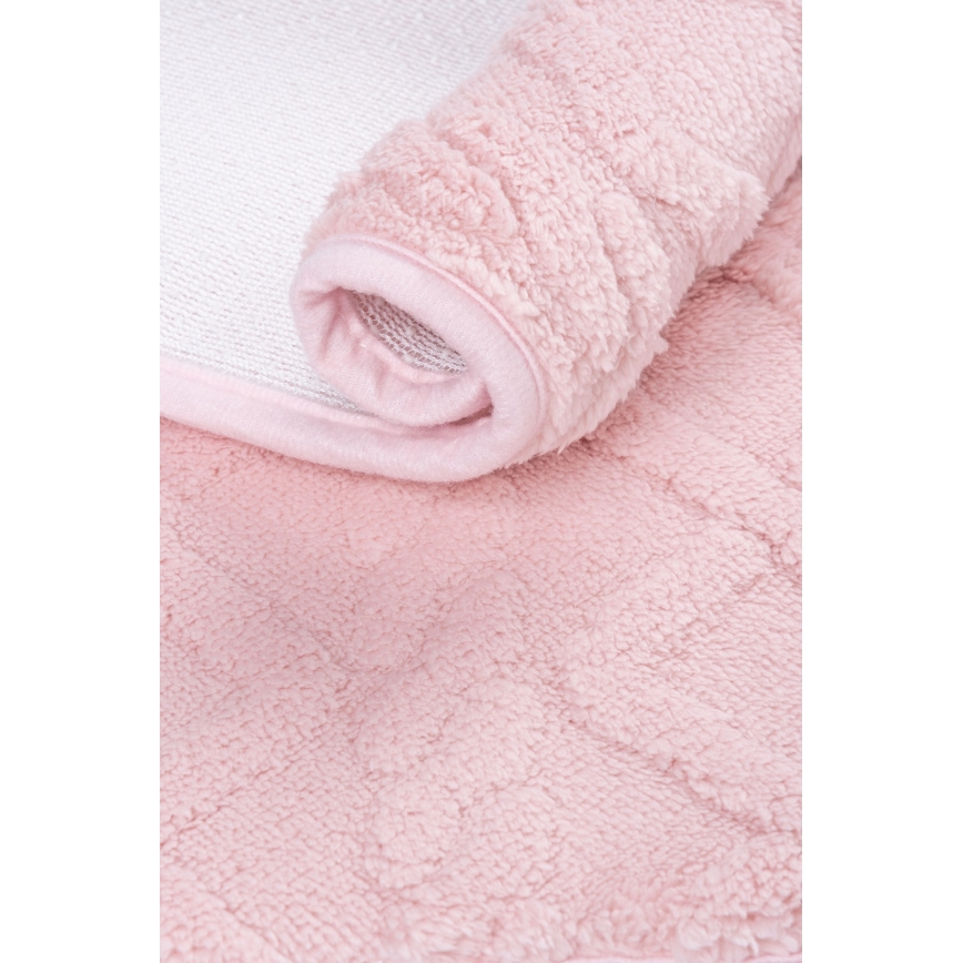Tappetino da bagno NEW STYLE 3D 60x90 cm rosa