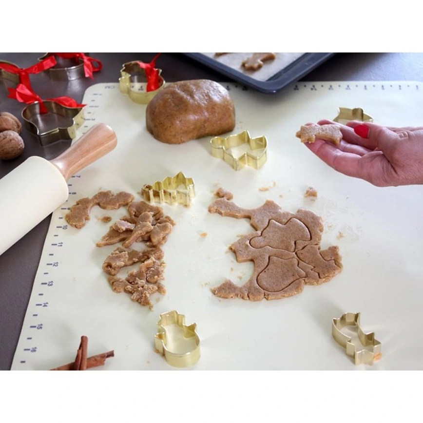 Tappetino da cucina in silicone TORO 52x42 cm crema