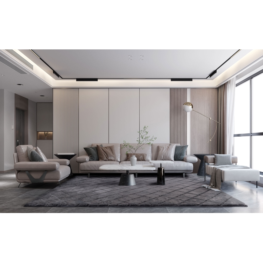 Tappeto antiscivolo MODENA NEW 120x160 cm antracite