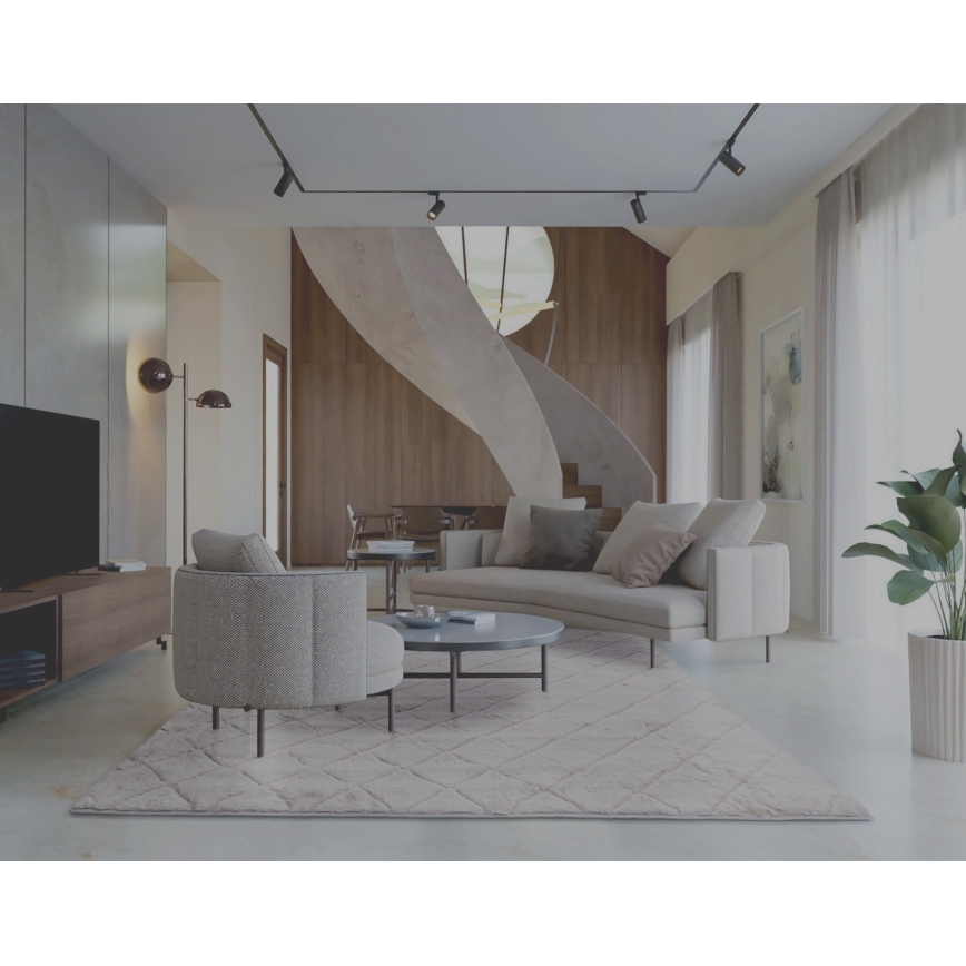 Tappeto antiscivolo MODENA NEW 120x160 cm, grigio chiaro