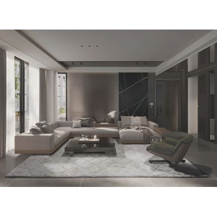 Tappeto antiscivolo MODENA NEW 120x160 cm, grigio chiaro