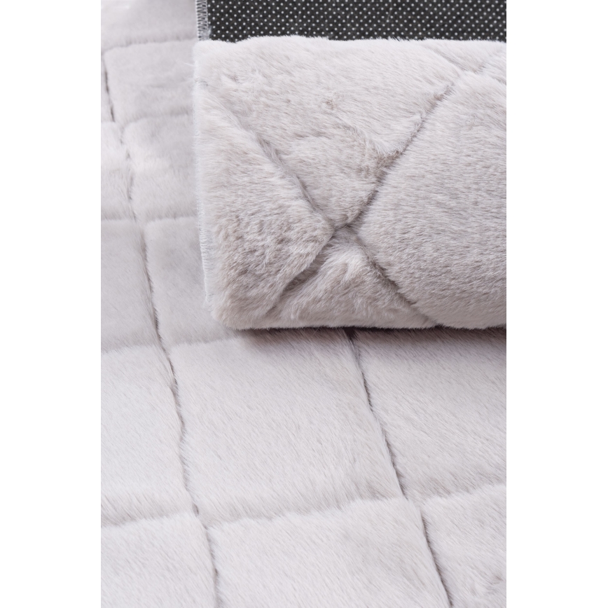 Tappeto antiscivolo MODENA NEW 60x100 cm grigio chiaro