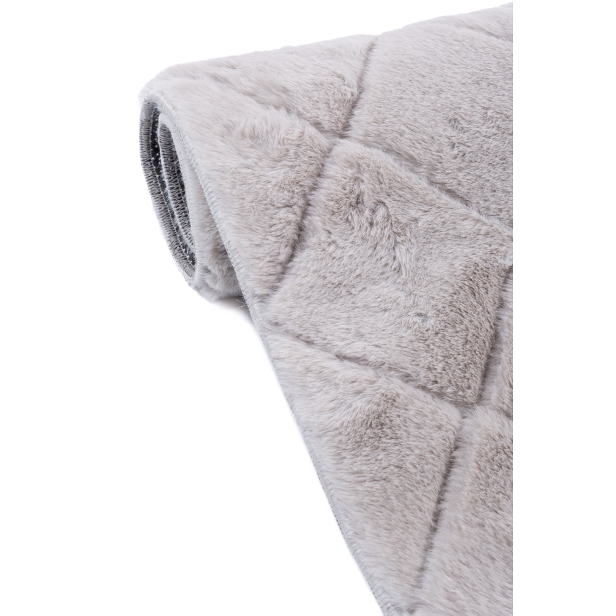 Tappeto antiscivolo MODENA NEW 80x140 cm grigio chiaro