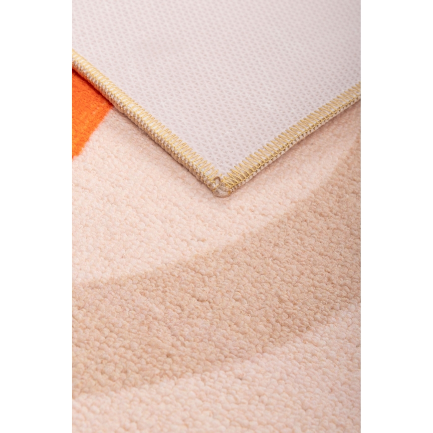 Tappeto antiscivolo per bambini ARES STREETS 80x150 cm beige/safari