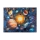Tappeto antiscivolo per bambini PRINT 3D 80x150 cm pianeti/multicolore