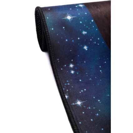 Tappeto antiscivolo per bambini PRINT 3D 80x150 cm pianeti/multicolore