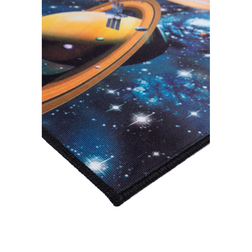 Tappeto antiscivolo per bambini PRINT 3D 80x150 cm pianeti/multicolore