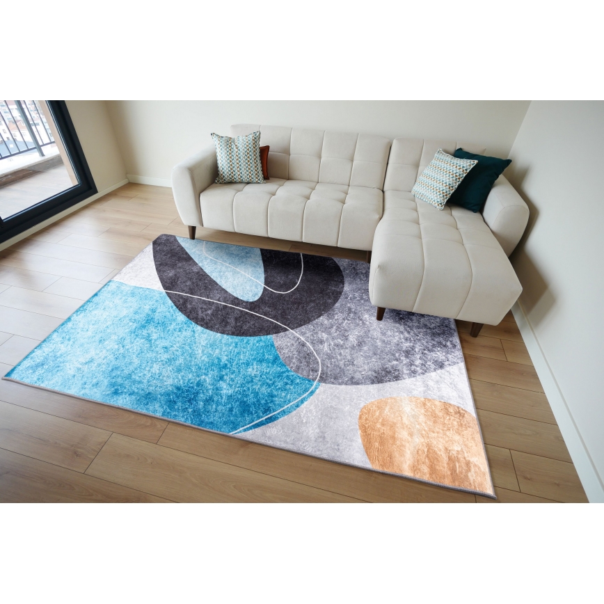 Tappeto antiscivolo PRINT SHINE 160x230 cm multicolore