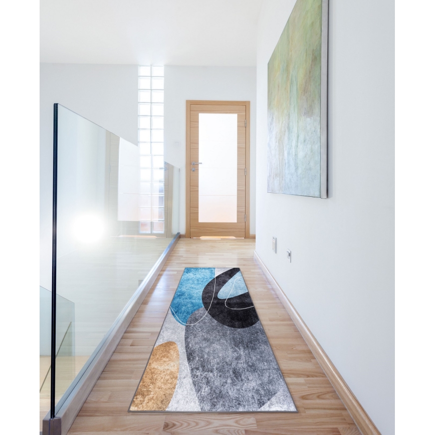 Tappeto antiscivolo PRINT SHINE 70x140 cm multicolore