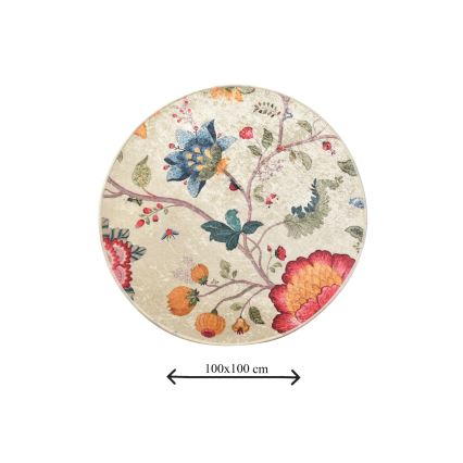 Tappetino da bagno ARYA diam. 100 cm multicolore