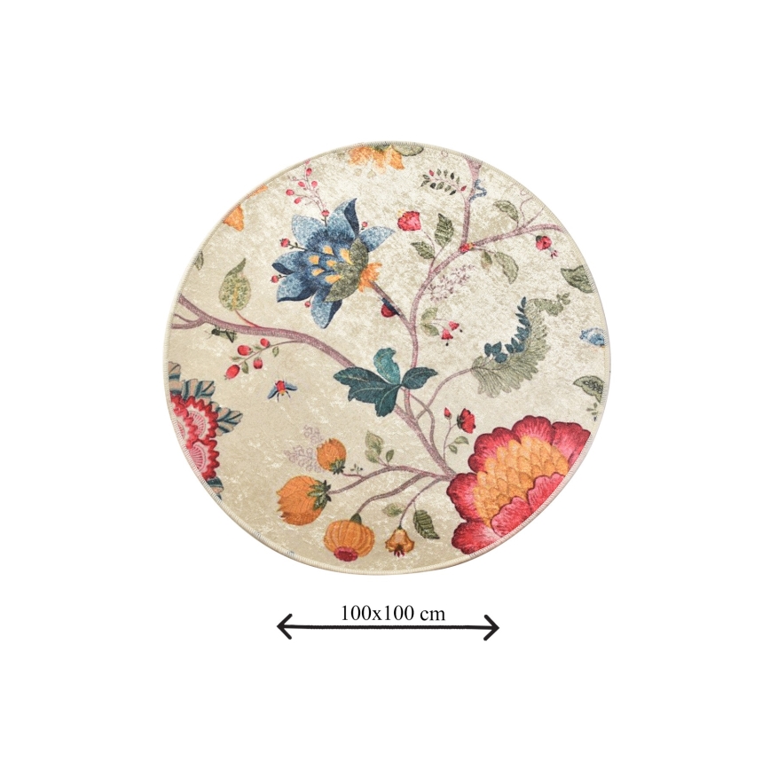 Tappetino da bagno ARYA diam. 100 cm multicolore