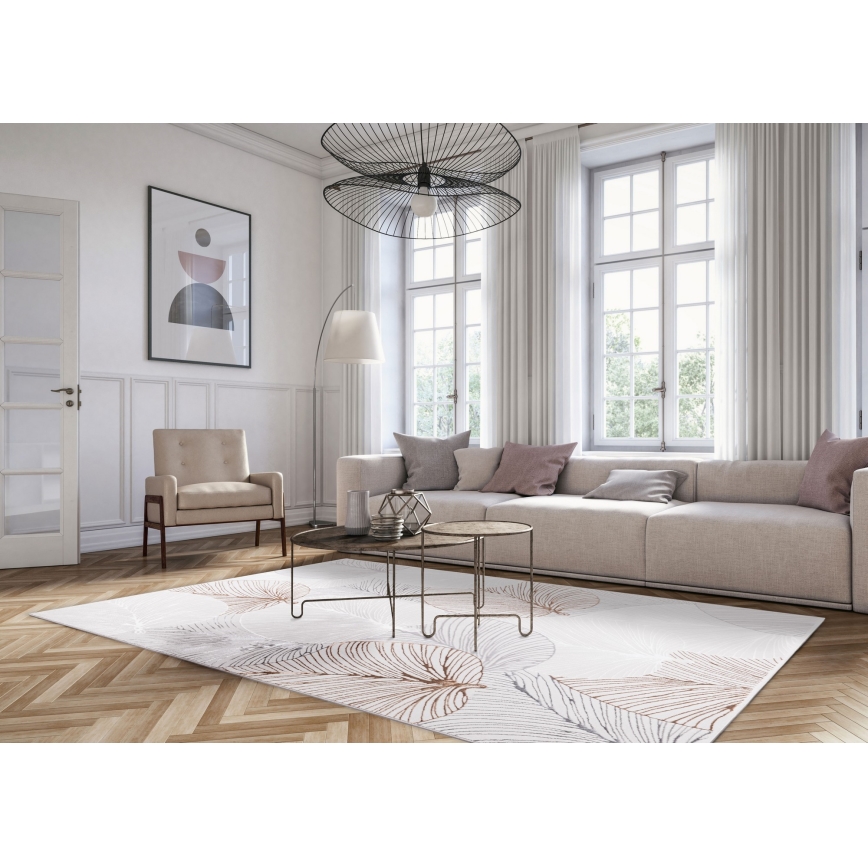 Tappeto CREATION 160x230 cm 1950 g/m2 grigio/beige/bianco