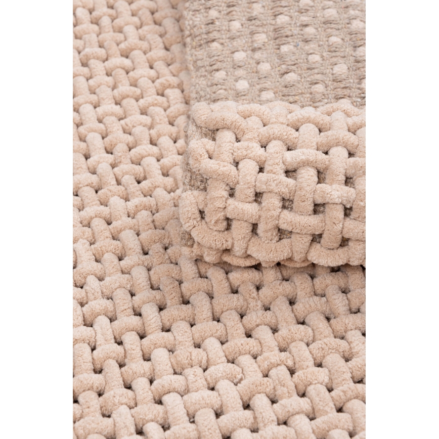 Tappeto da bagno BELWEDER 60x100 cm beige