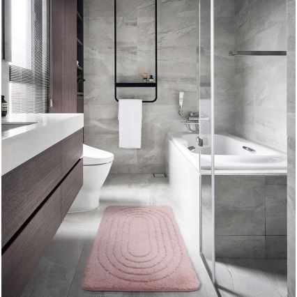 Tappeto da bagno CARMEN 50x80 cm rosa